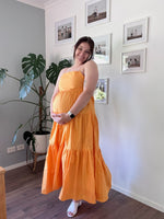Load image into Gallery viewer, Galaxy Orange Maxi Dress
