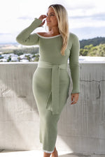 Load image into Gallery viewer, Milan Off Shoulder Midi Dress
