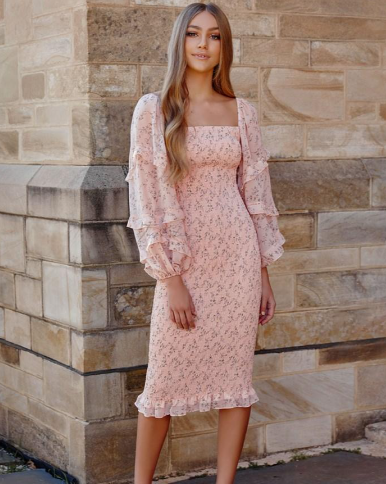 Ena Dress / Baby Pink